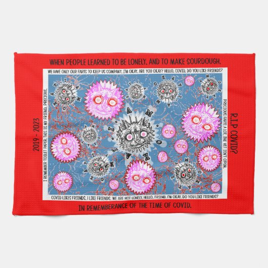 The Precious herinnert zich COVID Theedoek (Horizontaal)
