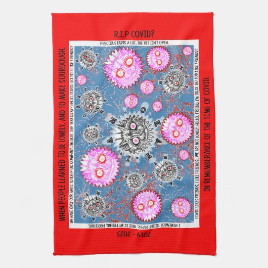 The Precious herinnert zich COVID Theedoek (Verticaal)