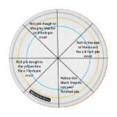 The Precision Pie & Pizza Round Serving Guide Snijplank (Voorkant)