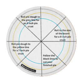 The Precision Pie & Pizza Round Serving Guide Snijplank