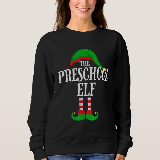 The Preschool Elf Family Group Matching Christmas Trui (Voorkant)