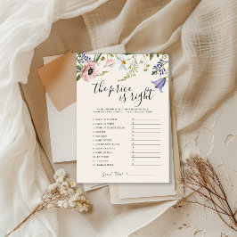 The Price Is Right Baby Shower Spelkaart Kaart