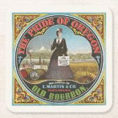 The Pride of Oregon, Old Bourbon  Label Kartonnen Onderzetters (Voorkant)
