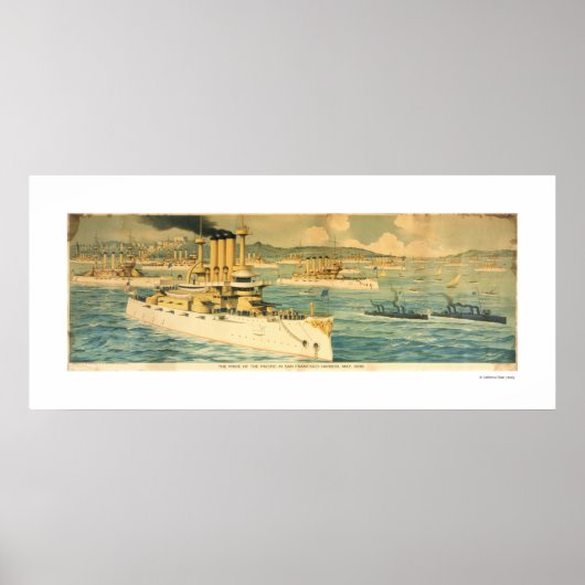 The Pride of Pacific in San Francisco Harbour, mei Poster (Voorkant)