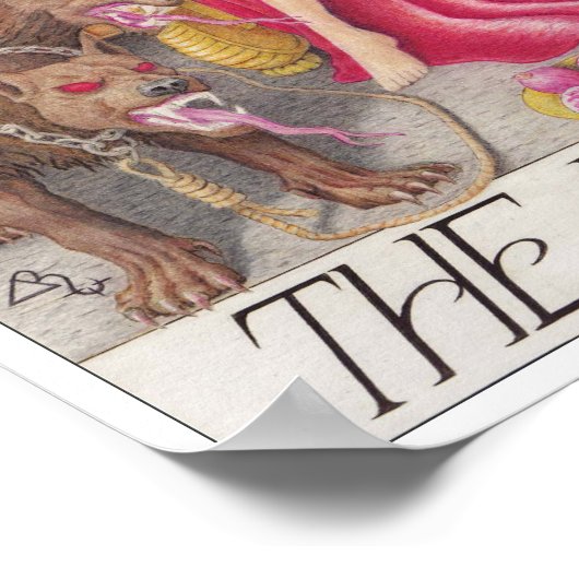 The Priestess tarot card Poster (Hoek)