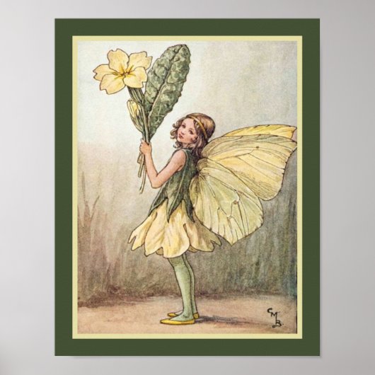 "The Primrose Fairy" ca. 1918- Cicely Mary Barker Poster (Voorkant)