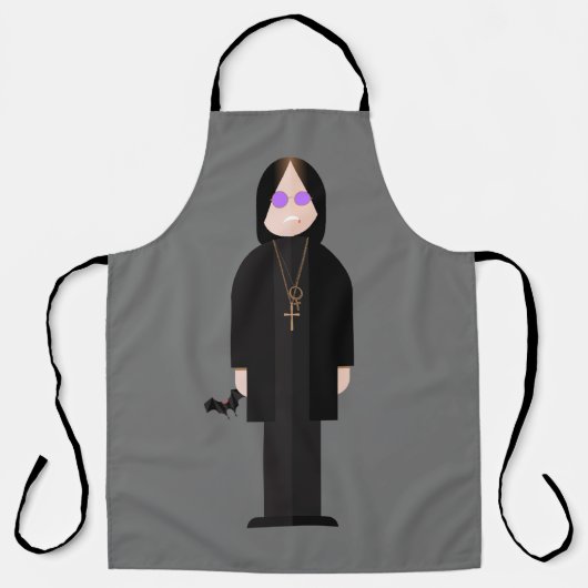 The Prince of Darkness – Rock Legend Apron Schort (Voorkant)
