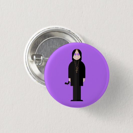 The Prince of Darkness – Rock Legend Button (Voorkant /achterkant)