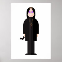 The Prince of Darkness – Rock Legend Poster