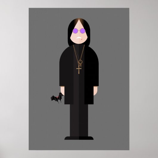 The Prince of Darkness – Rock Legend Poster (2) (Voorkant)