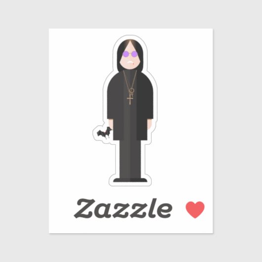 The Prince of Darkness – Rock Legend Sticker (Vel)