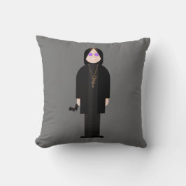 The Prince of Darkness – Rock Legend Throw Pillow Kussen