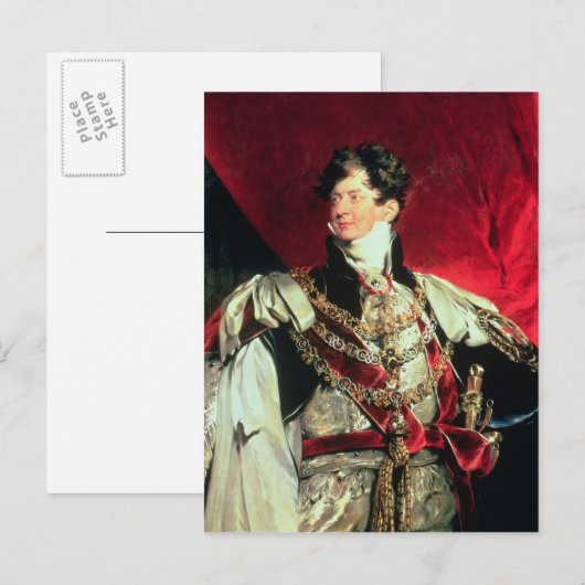 The Prince Regent, later George IV 2 Briefkaart (Voorkant / Achterkant)