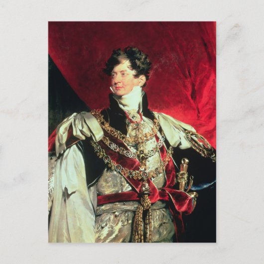 The Prince Regent, later George IV 2 Briefkaart (Voorkant)