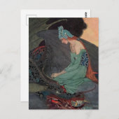 "The Princess and The Dragon" van Elenore Abbott Briefkaart (Voorkant / Achterkant)