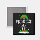 The Princess Elf Christmas Family Matching Xmas Wo Magneet (Voorkant / Achterkant)