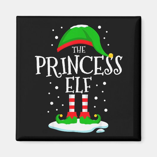 The Princess Elf Christmas Family Matching Xmas Wo Magneet (Voorkant)