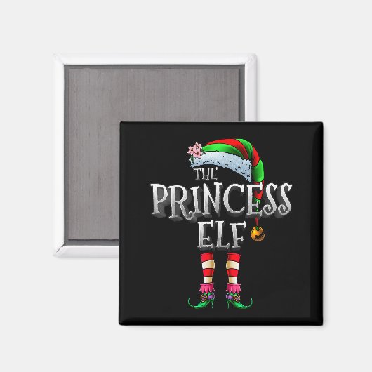 The Princess Elf Shirt Matching Family Funny Chris Magneet (Voorkant / Achterkant)