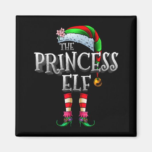 The Princess Elf Shirt Matching Family Funny Chris Magneet (Voorkant)