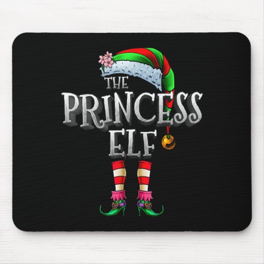 The Princess Elf Shirt Matching Family Funny Chris Muismat (Voorkant)