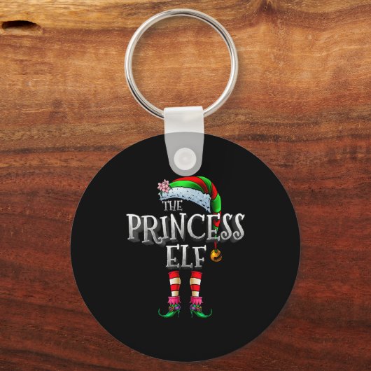 The Princess Elf Shirt Matching Family Funny Chris Sleutelhanger (Voorkant)