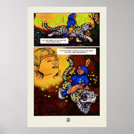 The Princess of Light Short verdieping strippagina Poster (Voorkant)