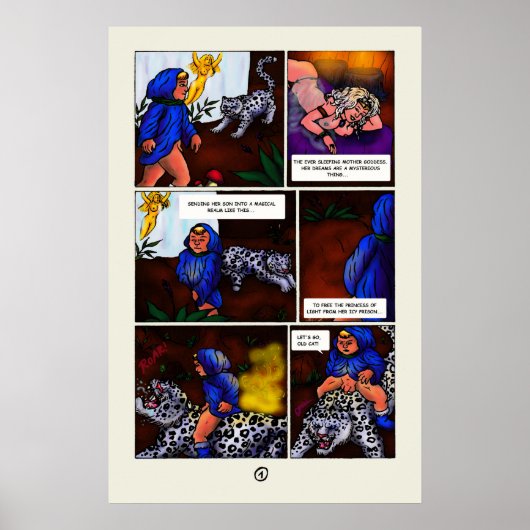 The Princess of Light Short verdieping strippagina Poster (Voorkant)