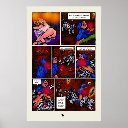 The Princess of Light Short verdieping strippagina Poster (Voorkant)