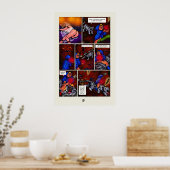 The Princess of Light Short verdieping strippagina Poster (Keuken)