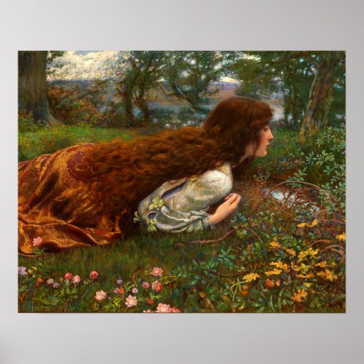 The Princess Out of School by Edward Robert Hughes Poster (Voorkant)