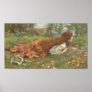 The Princess Out of School door Edward Robert Hugh Poster