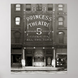 The Princess Theater, 1910.  foto Poster
