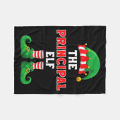 The Principal Elf Christmas For Principal School P Fleece Deken (Voorkant (Horizontaal))