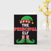 The Principal Elf Christmas For Principal School P Kaart (Gele Bloem)
