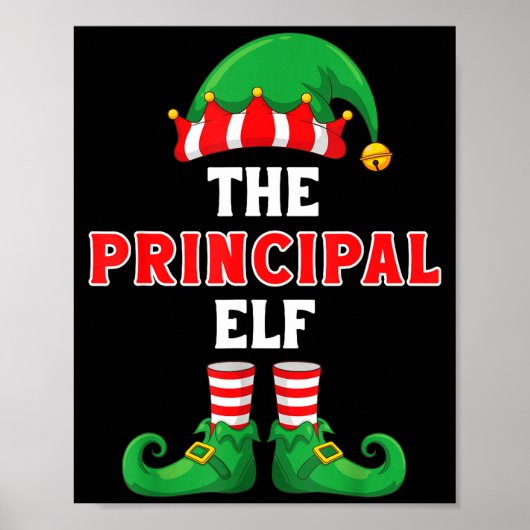 The Principal Elf Christmas For Principal School P Poster (Voorkant)