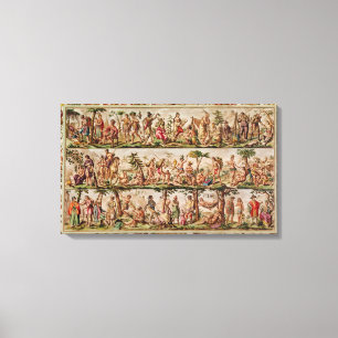 The Principal Peoples of the Americas, c.1798-99 Canvas Afdruk