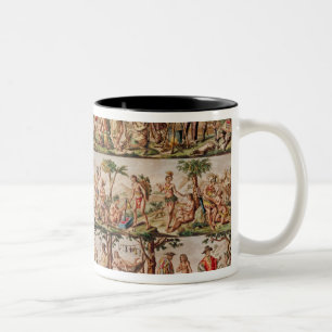 The Principal Peoples of the Americas, c.1798-99 Tweekleurige Koffiemok