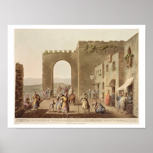 The Principal Street in Bethlehem, uit 'Uitzichten Poster (Voorkant)