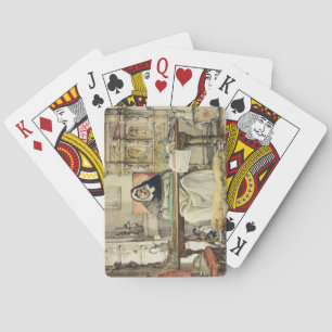 The Prior, van "Schetsen van Spanje", gegraveerd d Pokerkaarten