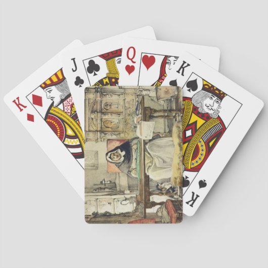 The Prior, van "Schetsen van Spanje", gegraveerd d Pokerkaarten (Achterkant)