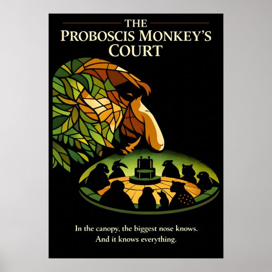 The Proboscis Monkey’s Court Art Poster (Voorkant)