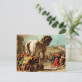 The Procession of the Trojan Horse in Troy Briefkaart (Staand voorkant)