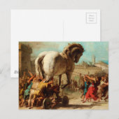 The Procession of the Trojan Horse in Troy Briefkaart (Voorkant / Achterkant)