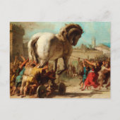 The Procession of the Trojan Horse in Troy Briefkaart (Voorkant)