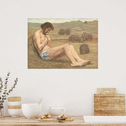 The Prodigal Son - Puvis de Chavanness Fine Art Poster (Keuken)