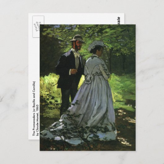 The Promenaders, alias The Strollers van Claude Mo Briefkaart (Voorkant / Achterkant)