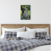 The Promenaders, alias The Strollers van Claude Mo Canvas Afdruk (Insitu (Slaapkamer))