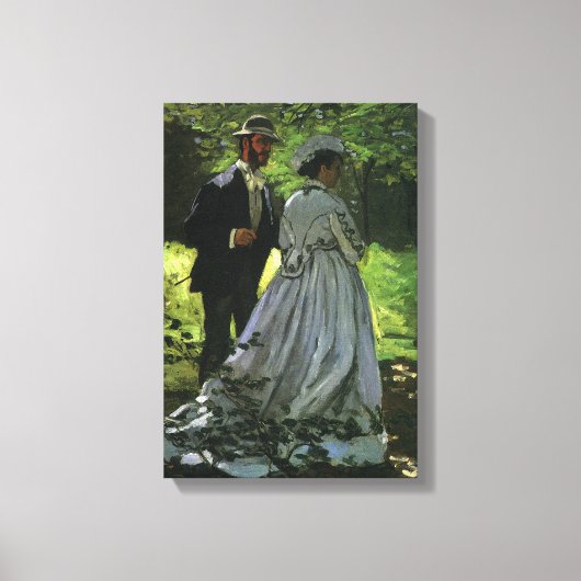 The Promenaders, alias The Strollers van Claude Mo Canvas Afdruk (Voorkant)