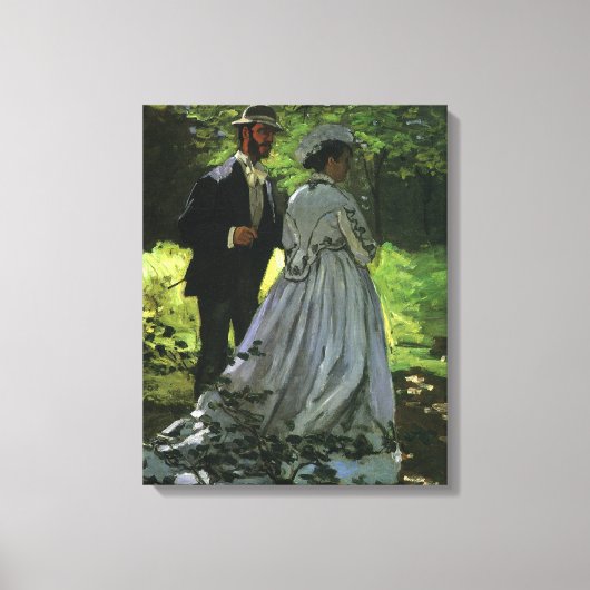 The Promenaders, alias The Strollers van Claude Mo Canvas Afdruk (Voorkant)