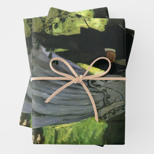 The Promenaders, alias The Strollers van Claude Mo Inpakpapier Vel (In situ)